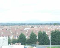 The The local Estates as seen from Houston hall